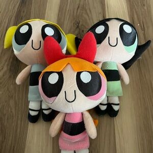 VINTAGE Cartoon Network's Power Puff Girls By Applause Toys Plush